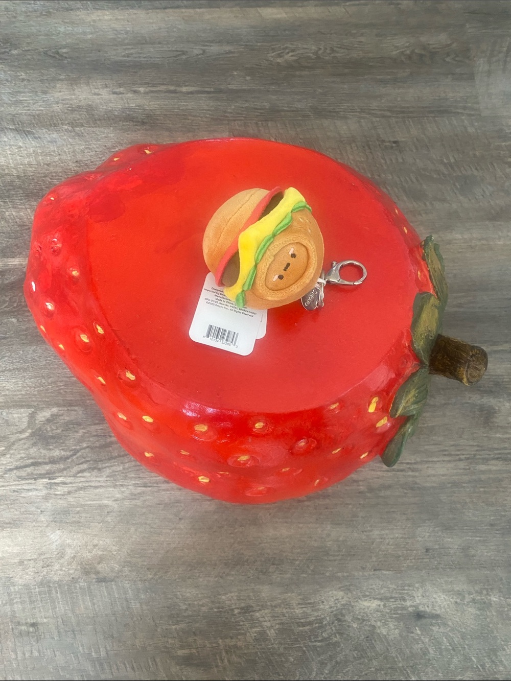 NWT SMOKO mini hamburger keychain
